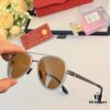 Cartier Men's New Stainless Steel Leather High-Definition Polarized Sunglasses, Pilot Metal Double-Bridge UV Protection Aviator Driving Glasses