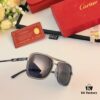 Cartier Men's Square Frame Polarized Sunglasses, Ultra-light Metal Frame UV Protection Sun Glasses for Driving