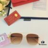 Cartier Square Sunglasses, Same Style as Zhang Yishan, Fashionable Metal Frame Sunglasses for Men, Trendy Oversized Sun Glasses