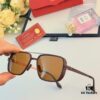 Cartier New Fashion Pilot Metal Sunglasses with Double Bridge, High-End Sunglass Frame, Can Be Fitted with Prescription Lenses