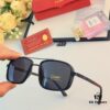 Cartier Men's New Wide Double-Bridge Sunglasses, Retro Square Polarized Sun Glasses, Fashionable Casual Shades