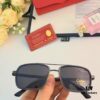 Cartier Men's New Wide Double-Bridge Sunglasses, Retro Square Polarized Sun Glasses, Fashionable Casual Shades
