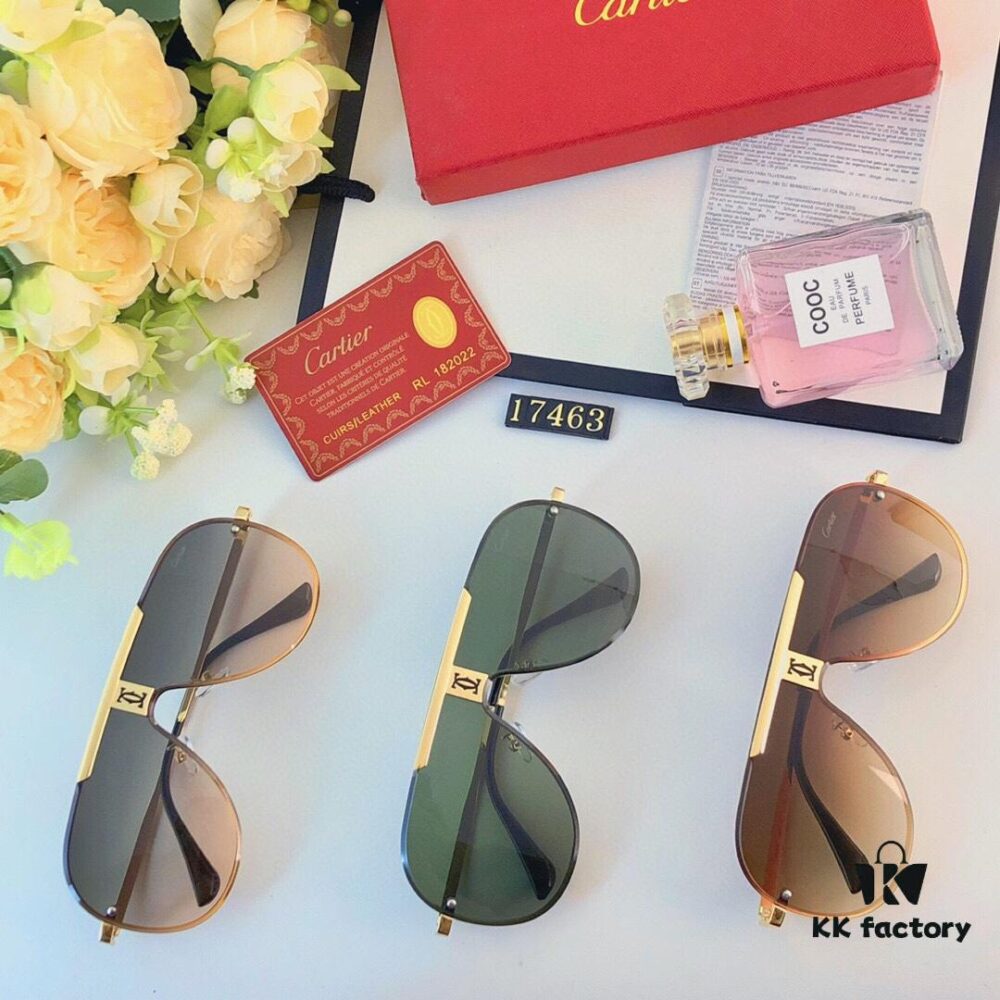 Cartier Trendy New Fashion Vintage Frameless Sunglasses Unisex Oversized Sunglasses Stylish Decorative Eyewear