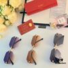 Cartier New Arrival Stylish Frameless Panther Decor Sunglasses, Retro Fashion Unisex Driving Sun Glasses