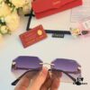 Cartier New Arrival Stylish Frameless Panther Decor Sunglasses, Retro Fashion Unisex Driving Sun Glasses