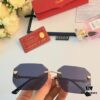Cartier New Arrival Stylish Frameless Panther Decor Sunglasses, Retro Fashion Unisex Driving Sun Glasses