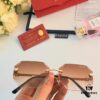 Cartier New Arrival Stylish Frameless Panther Decor Sunglasses, Retro Fashion Unisex Driving Sun Glasses
