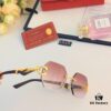 Cartier-Inspired Retro Wooden Texture Leopard Temple Sunglasses for Men and Women, Octagonal Fashion UV Protection Shades