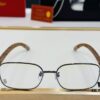 Cartier CT31361 Size: 55□18-140 Men's Sunglasses – Universal Frame Shape, Comfortable Fit, Suitable for All Face Types, Compatible with Prescription Lenses, Wooden Temples
