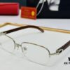 Cartier - CT8101 Size: 56□18-140 Men's Sunglasses, Universal Frame Shape for All Face Types, Comfortable Wear, Compatible with Prescription Lenses, Wooden Temples