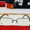 Cartier - CT8101 Size: 56□18-140 Men's Sunglasses, Universal Frame Shape for All Face Types, Comfortable Wear, Compatible with Prescription Lenses, Wooden Temples