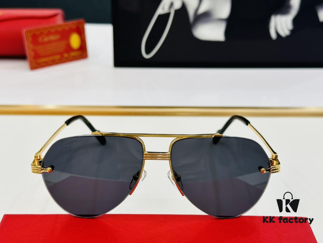 New Arrival Cartier CA Model CT0427S Size 60-15-145 High-Quality Brand Iconic X Driving Sunglasses