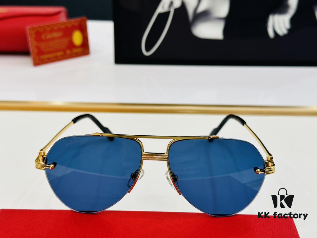 New Arrival Cartier CA Model CT0427S Size 60-15-145 High-Quality Brand Iconic X Driving Sunglasses