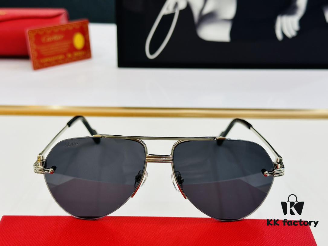 New Arrival Cartier CA Model CT0427S Size 60-15-145 High-Quality Brand Iconic X Driving Sunglasses