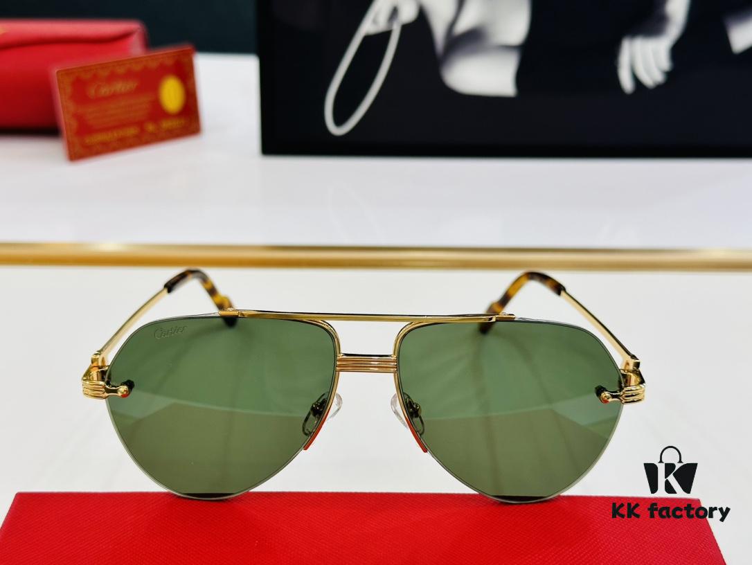 New Arrival Cartier CA Model CT0427S Size 60-15-145 High-Quality Brand Iconic X Driving Sunglasses