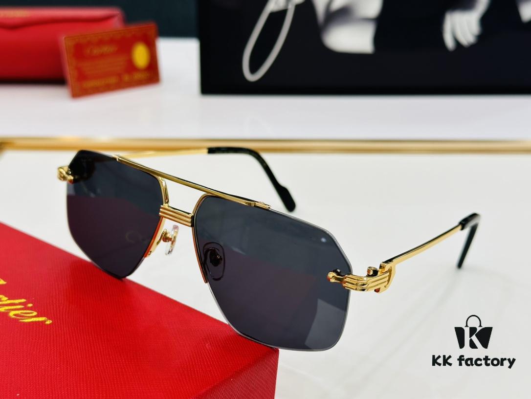 New Arrival Cartier Model CT0427S Size 60-15-145 High-Quality Brand Iconic Driving Sunglasses