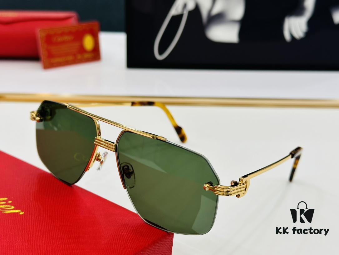 New Arrival Cartier Model CT0427S Size 60-15-145 High-Quality Brand Iconic Driving Sunglasses