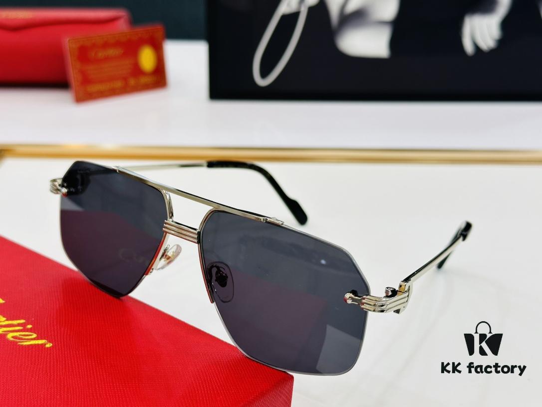 New Arrival Cartier Model CT0427S Size 60-15-145 High-Quality Brand Iconic Driving Sunglasses