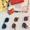 Cartier Double Bridge Frog-Shaped Sunglasses Cross-border New Arrival Oval Metal European and American Fashion Sun Glasses for Men and Women, Unisex Couple Shades