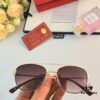 Cartier Double Bridge Frog-Shaped Sunglasses Cross-border New Arrival Oval Metal European and American Fashion Sun Glasses for Men and Women, Unisex Couple Shades