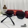 Cartier France - Polarized Sunglasses for Men with Polylite Lenses, Lightweight Metal Frame, UV Protection, Stylish Driving and Travel Accessory