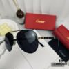 Cartier France - Men's Sunglasses with Polarized Lenses, Lightweight Metal Frame, Fashionable and Luxurious Design