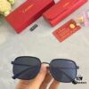 Cartier Korean-style Brown Sunglasses for Men and Women, Stylish Retro Round Frame Sun Glasses for Driving, UV Protection, Slim Fit for Round Faces