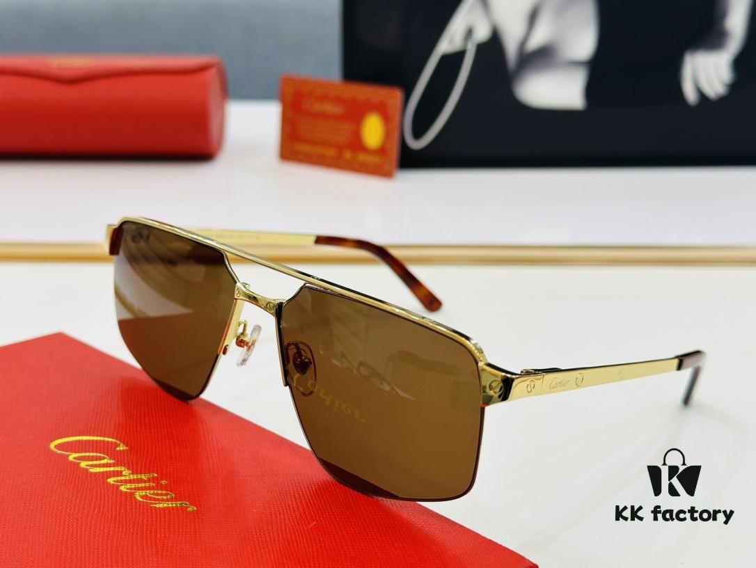 New Arrival Cartier MODEL: CT0385 Size: 60□15-140 High-Quality Brand-Iconic C-Shaped Sunglasses