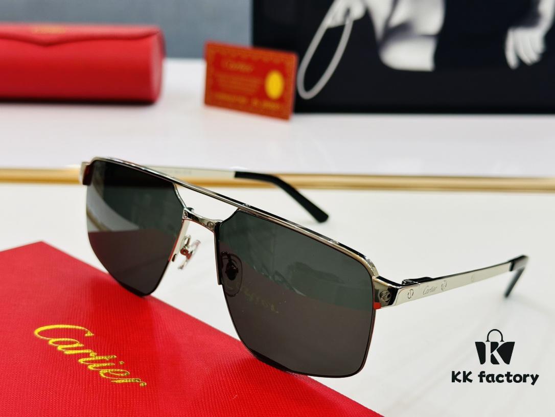 New Arrival Cartier MODEL: CT0385 Size: 60□15-140 High-Quality Brand-Iconic C-Shaped Sunglasses