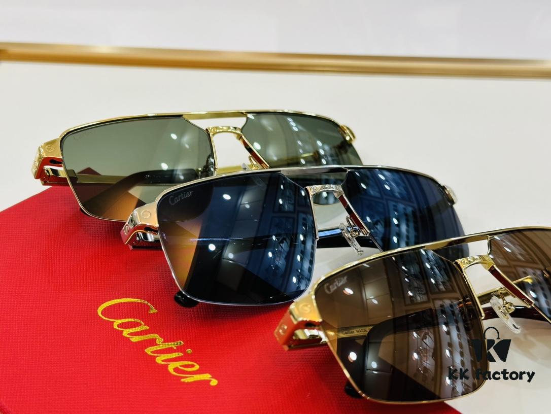 New Arrival Cartier MODEL: CT0385 Size: 60□15-140 High-Quality Brand-Iconic C-Shaped Sunglasses