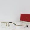 Cartier CT0255O Size: 55 □ 18-145 Letter Screw Temple High-Quality Business Ultra-Light Pure Titanium Half-Rim Square Fashion Eyeglass Frame Sunglasses