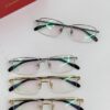 Cartier CT0255O Size: 55 □ 18-145 Letter Screw Temple High-Quality Business Ultra-Light Pure Titanium Half-Rim Square Fashion Eyeglass Frame Sunglasses