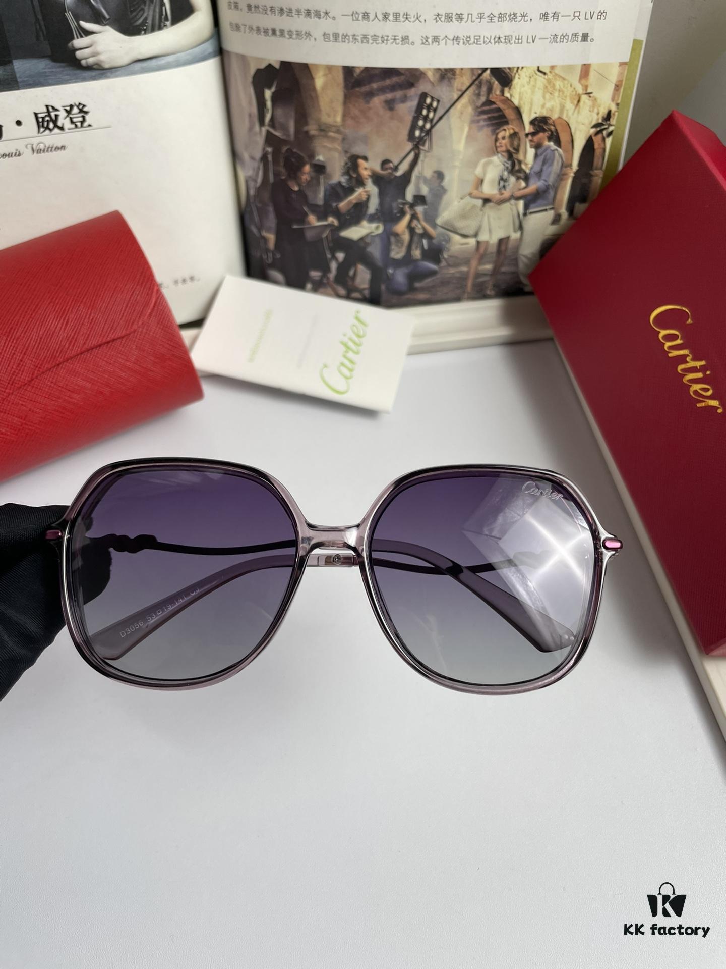 New Women's Cartier Sunglasses with PC Frame and Temples; Imported Bolle High-Definition Polarized Lenses