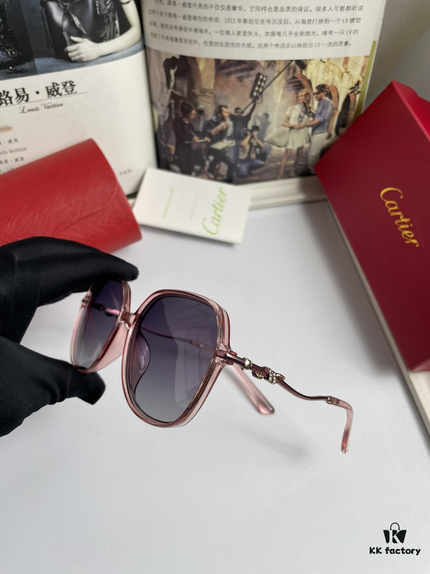 New Women's Cartier Sunglasses with PC Frame and Temples; Imported Bolle High-Definition Polarized Lenses