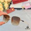 Cartier Sunset Brown Sunglasses, Same as Chen Weiting's Style, High-End Unisex UV Protection Sunglasses for Driving and Summer Fashion
