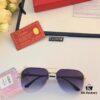 Cartier New Large-Frame Sunglasses, Korean-Style Fashionable Sun Glasses, Metal Aviator Shades