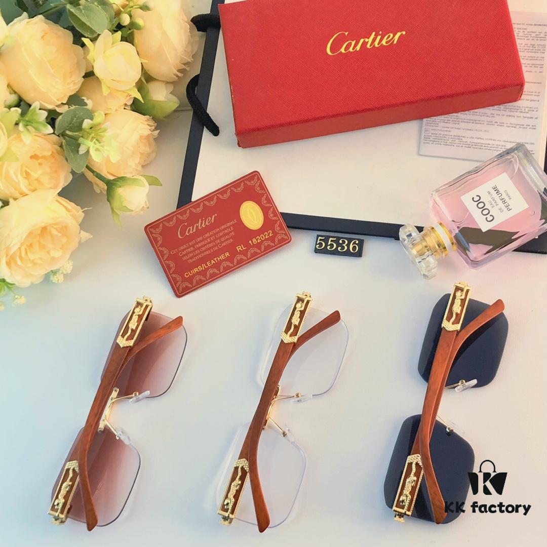 Cartier-Style Oversized Round Sunglasses for Women, Frameless Fashion UV Protection Sunglasses, Stylish Unisex Sun Glasses for Driving