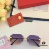 Cartier European and American Stylish Small Frame Polygonal Sunglasses Frameless Ins-style Popular Online Influencer Street Snap Glasses