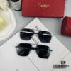 Cartier France - Polarized Sunglasses for Men with Polylite Lenses, Lightweight Metal Frame, UV Protection, Stylish Driving and Travel Eyewear