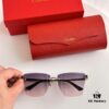 Official Website New Arrival Classic Painted Leopard Head Cartier Gold-Plated CT0397S Sunglasses
