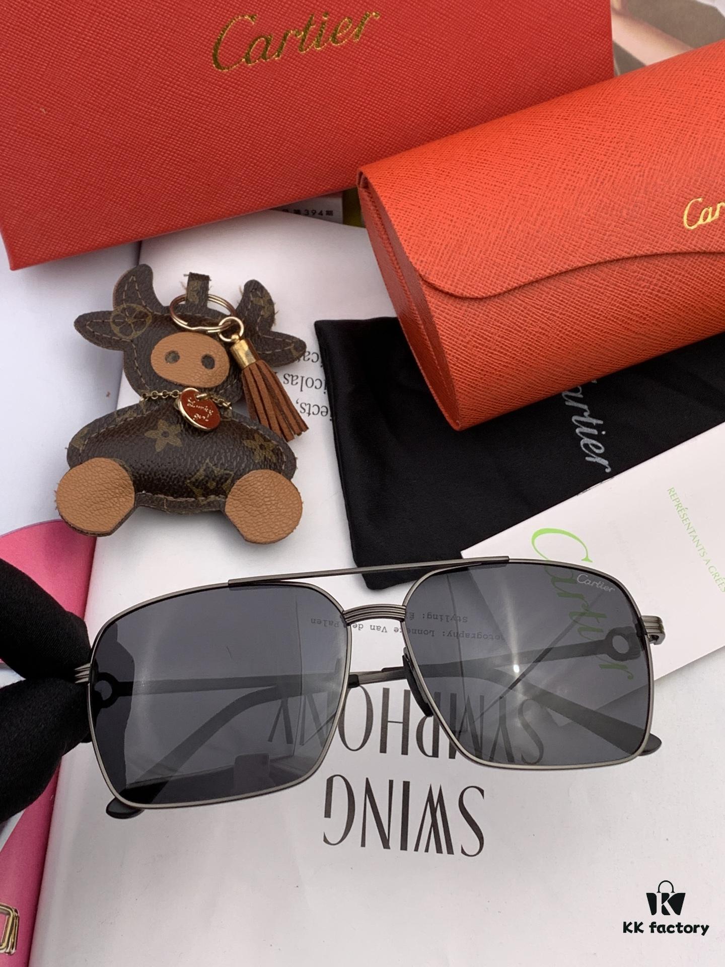 Cartier Unisex Polarized Sunglasses with Dual-Tone Lacquer Finish, Imported Polarized Polylens, Premium Craftsmanship, Model: CK520191