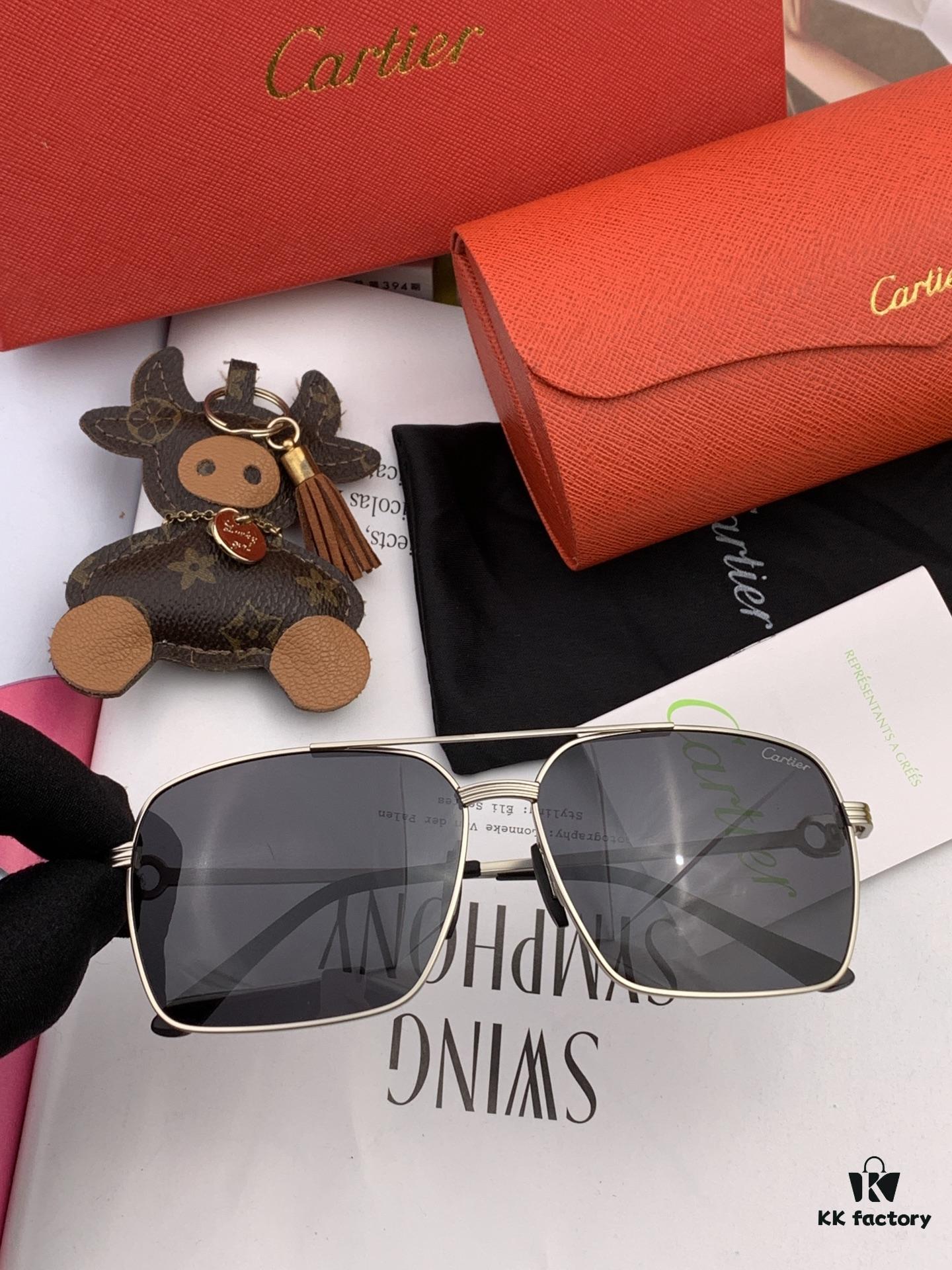 Cartier Unisex Polarized Sunglasses with Dual-Tone Lacquer Finish, Imported Polarized Polylens, Premium Craftsmanship, Model: CK520191