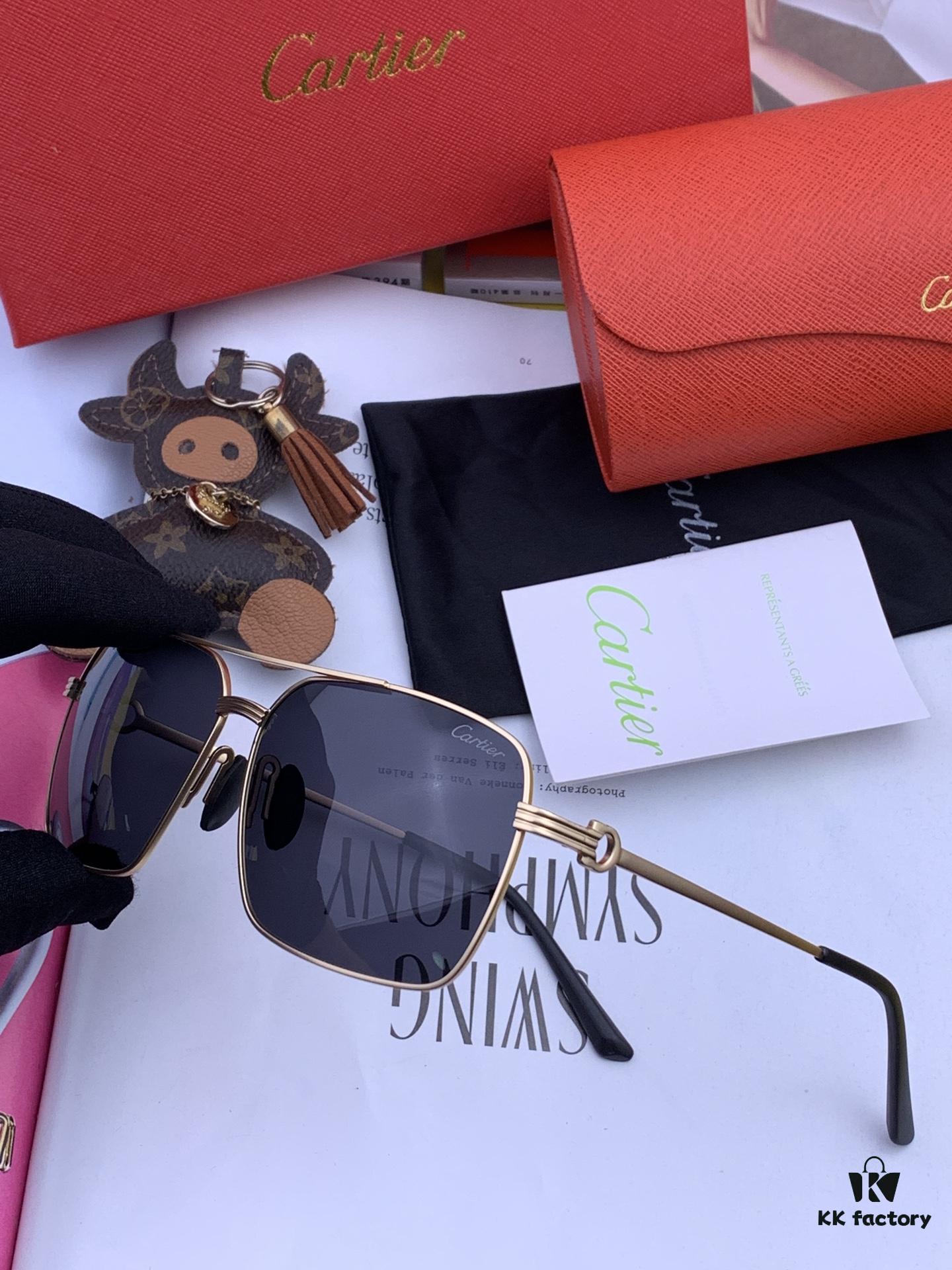 Cartier Unisex Polarized Sunglasses with Dual-Tone Lacquer Finish, Imported Polarized Polylens, Premium Craftsmanship, Model: CK520191