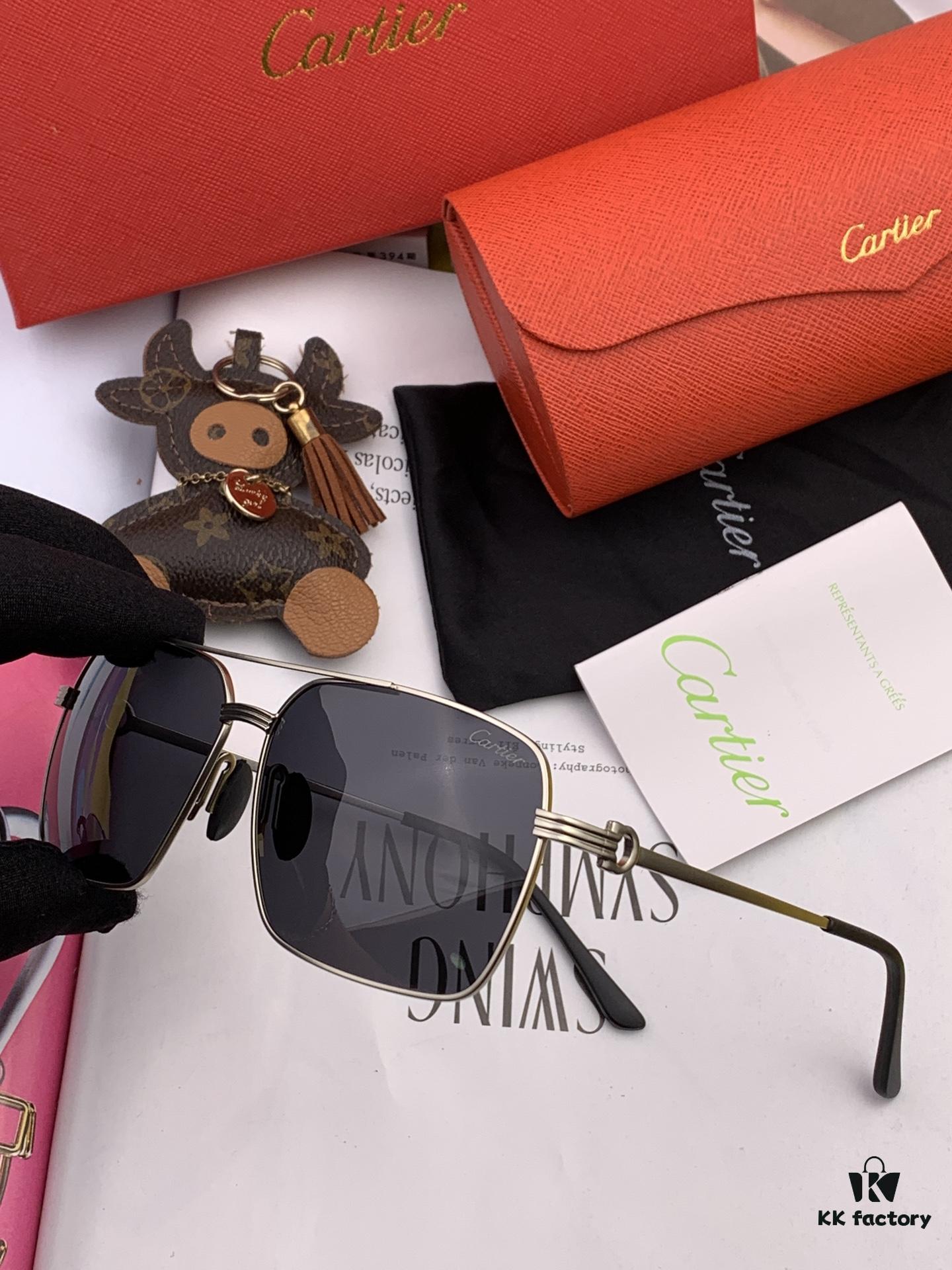 Cartier Unisex Polarized Sunglasses with Dual-Tone Lacquer Finish, Imported Polarized Polylens, Premium Craftsmanship, Model: CK520191