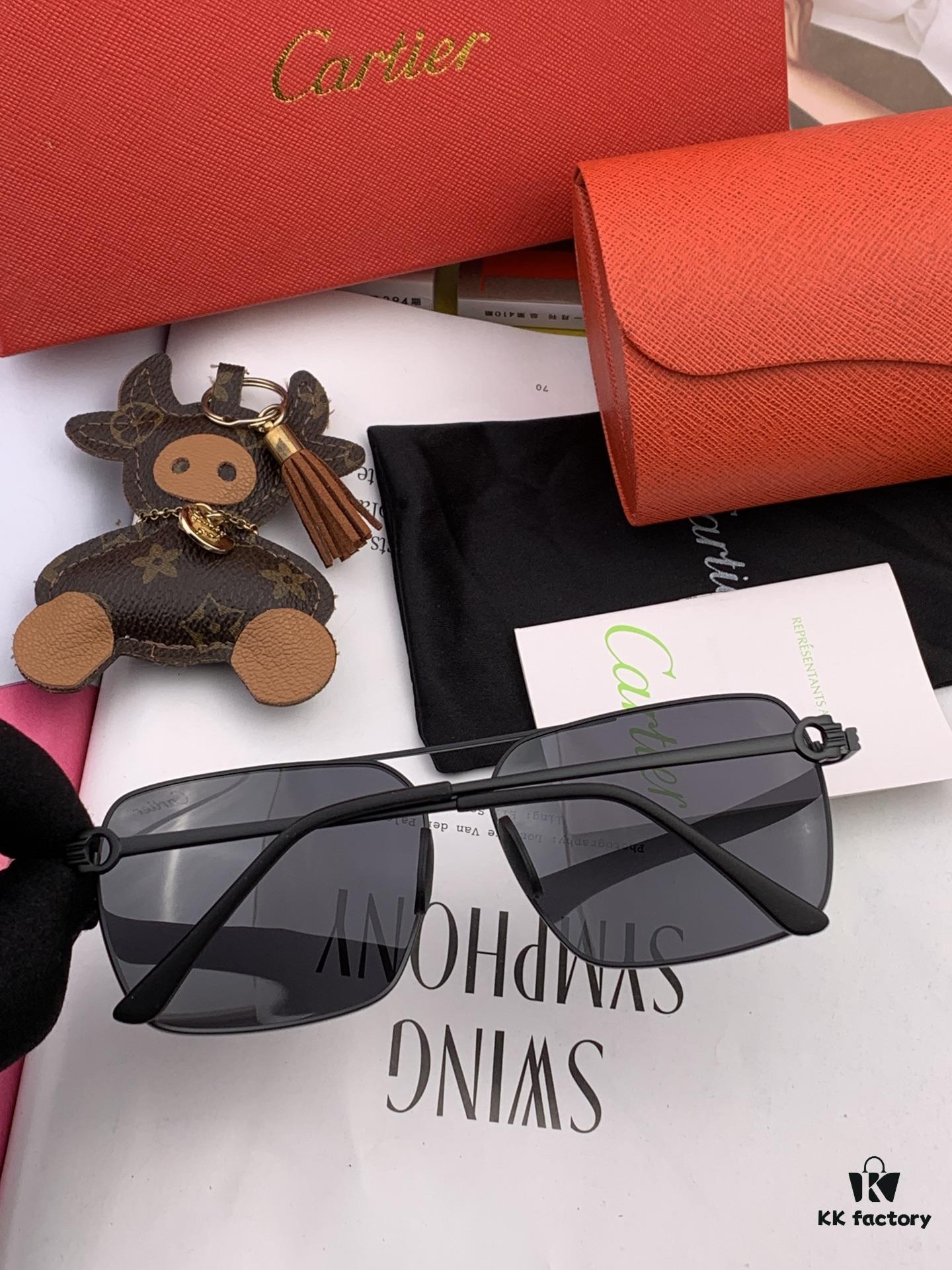 Cartier Unisex Polarized Sunglasses with Dual-Tone Lacquer Finish, Imported Polarized Polylens, Premium Craftsmanship, Model: CK520191