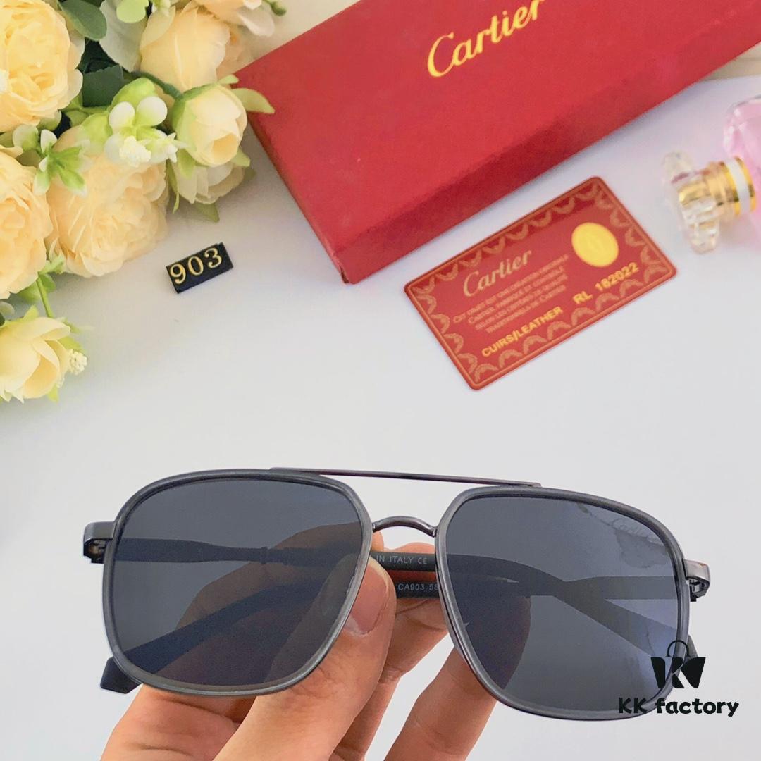 Cartier Double Bridge Sunglasses for Men, Stylish and Trendy Oversized Sun Glasses, Fashionable UV Protection Shades for Driving and Everyday Wear
