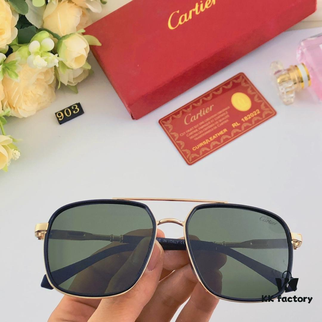 Cartier Double Bridge Sunglasses for Men, Stylish and Trendy Oversized Sun Glasses, Fashionable UV Protection Shades for Driving and Everyday Wear