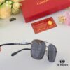 Cartier Double Bridge Sunglasses for Men, Stylish and Trendy Oversized Sun Glasses, Fashionable UV Protection Shades for Driving and Everyday Wear