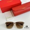 Classic Painted Leopard Head Cartier Gold-Plated CT0397S Sunglasses