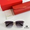 Classic Painted Leopard Head Cartier Gold-Plated CT0397S Sunglasses